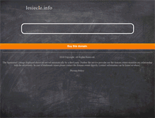 Tablet Screenshot of lesiecle.info